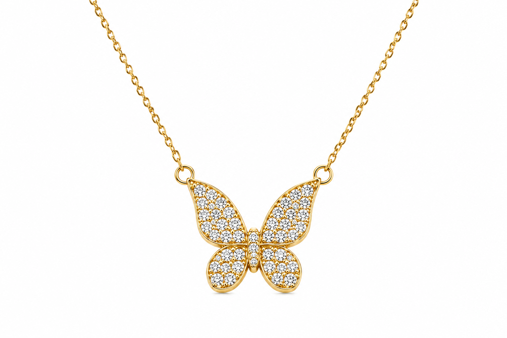 Diamond Butterfly Necklace | Good Times Society