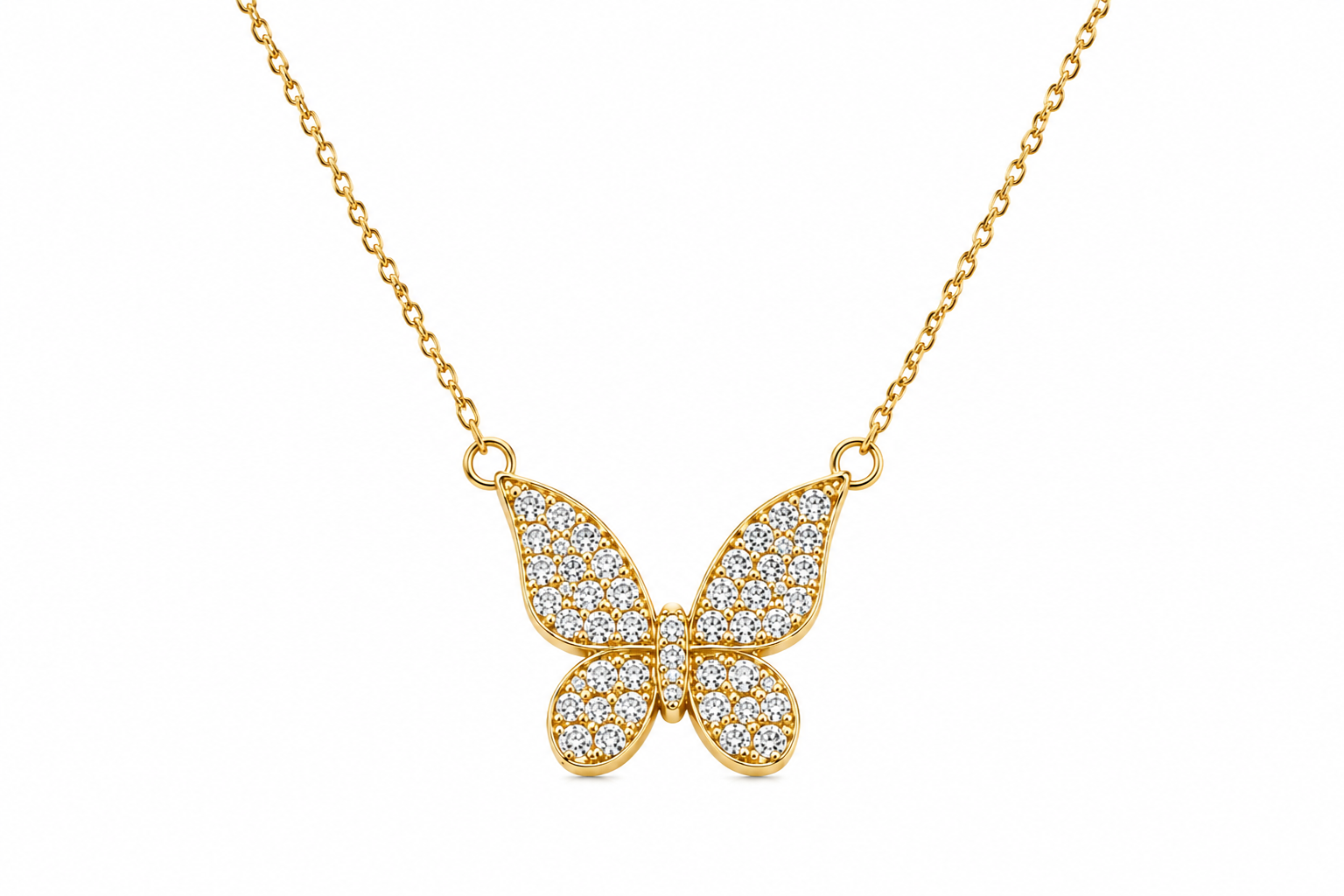 Diamond Butterfly Necklace | Good Times Society